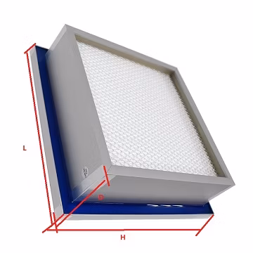 HEPA Gel Seal Mini-Pleat Panel Air Filter in Phartmaceutical Industry
