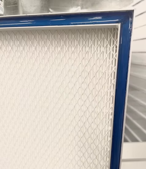 HEPA Gel Seal Mini-Pleat Panel Air Filter in Phartmaceutical Industry